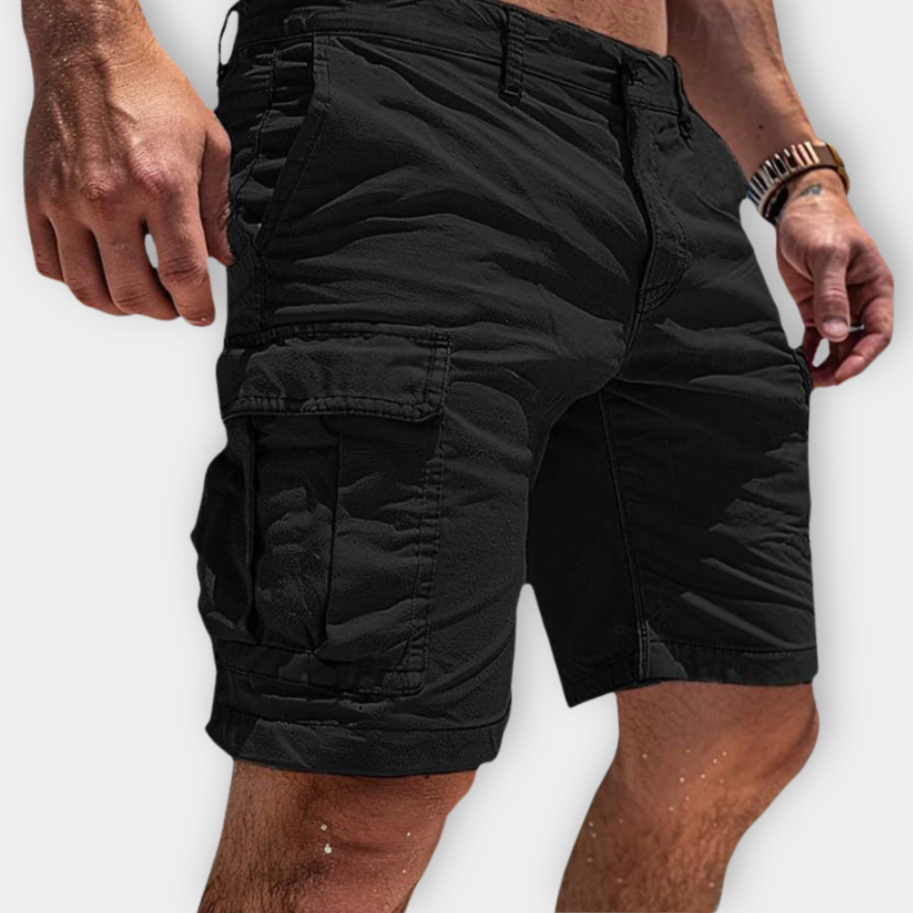 Luc – Cargo shorts with flap pockets