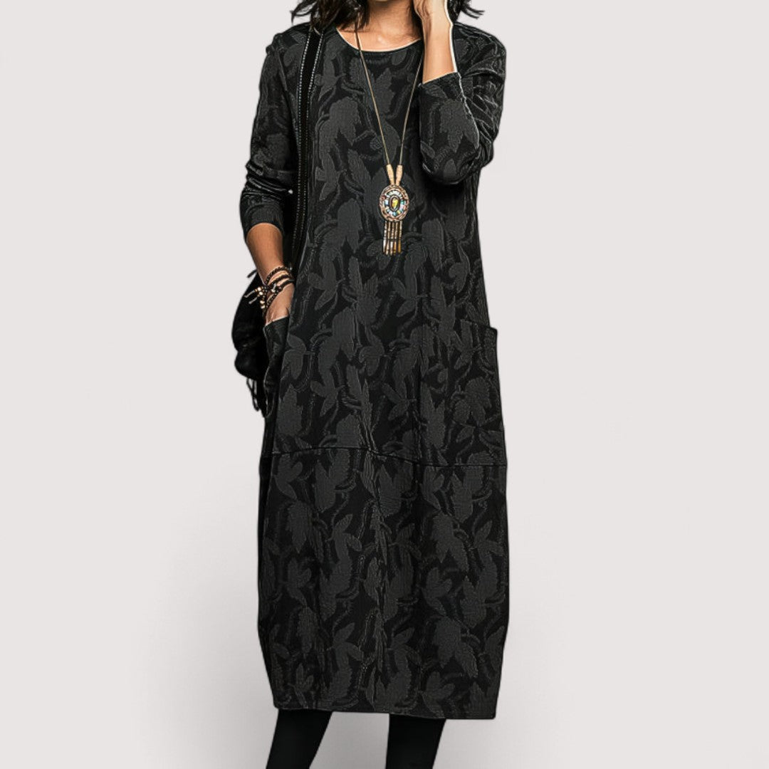 Suzine™ | Warm winter dress with elegant cut