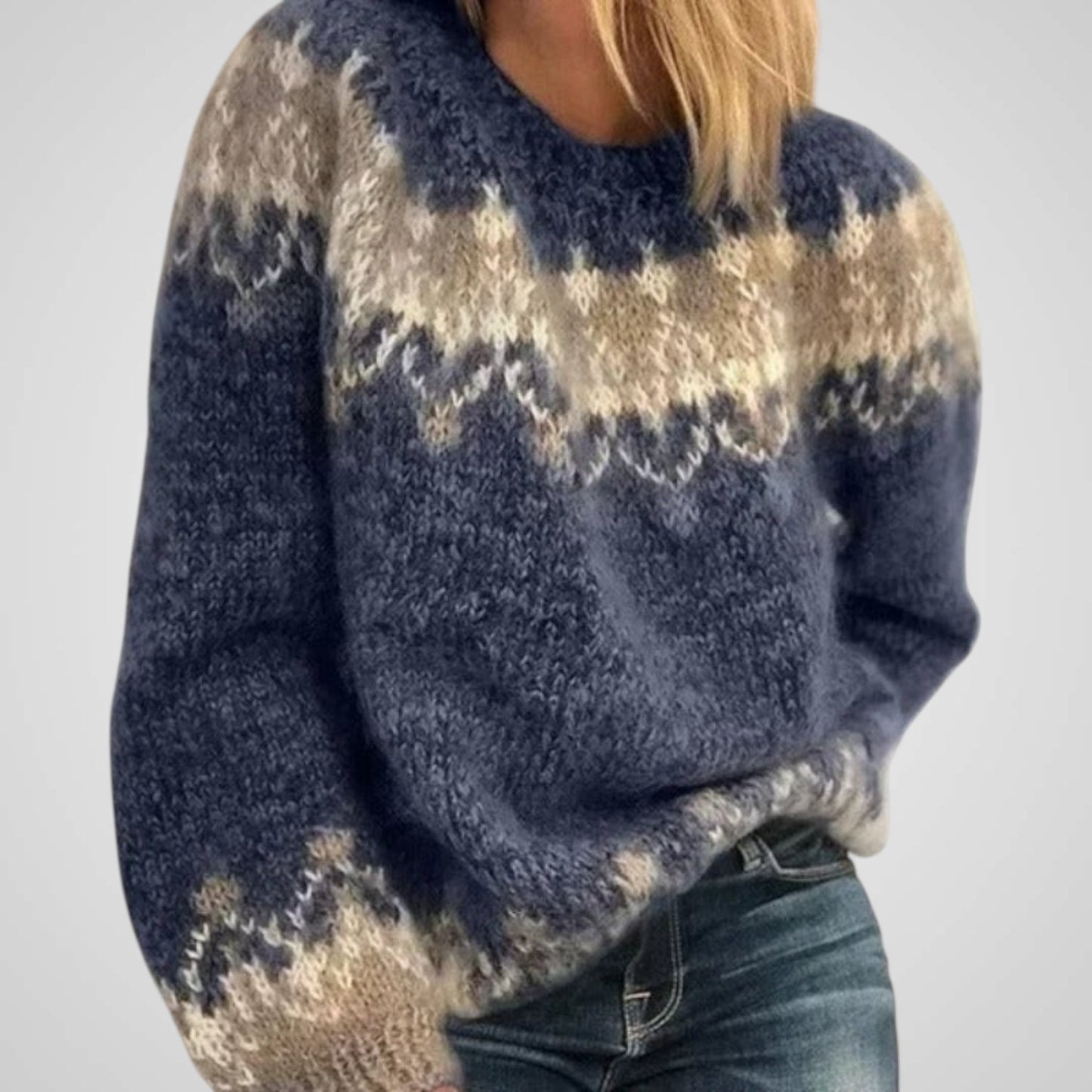 Naomi | Women's Elegant Knitted Cashmere Pullover Sweater