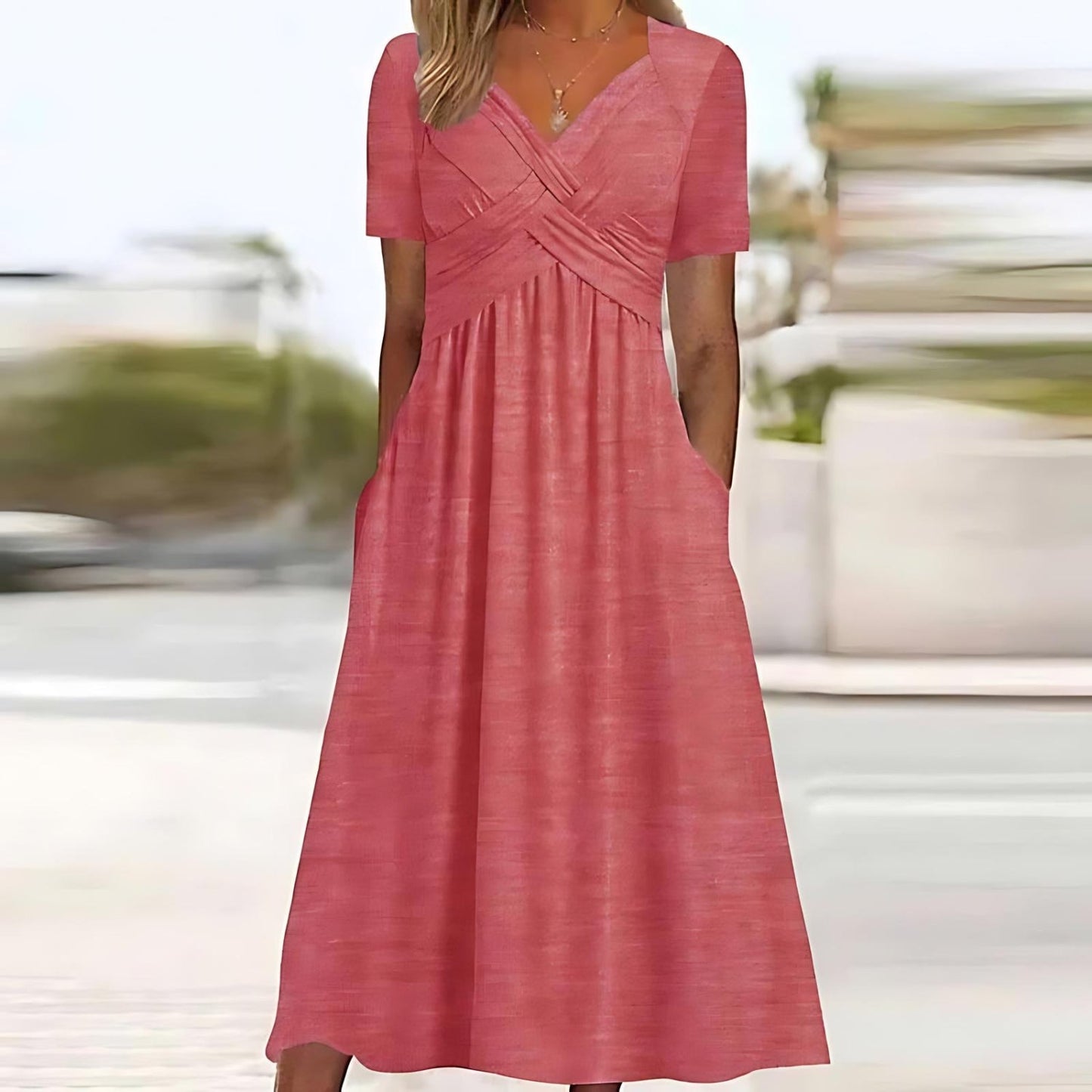 Liesl – Elegant Wrap Dress with A-Line Silhouette