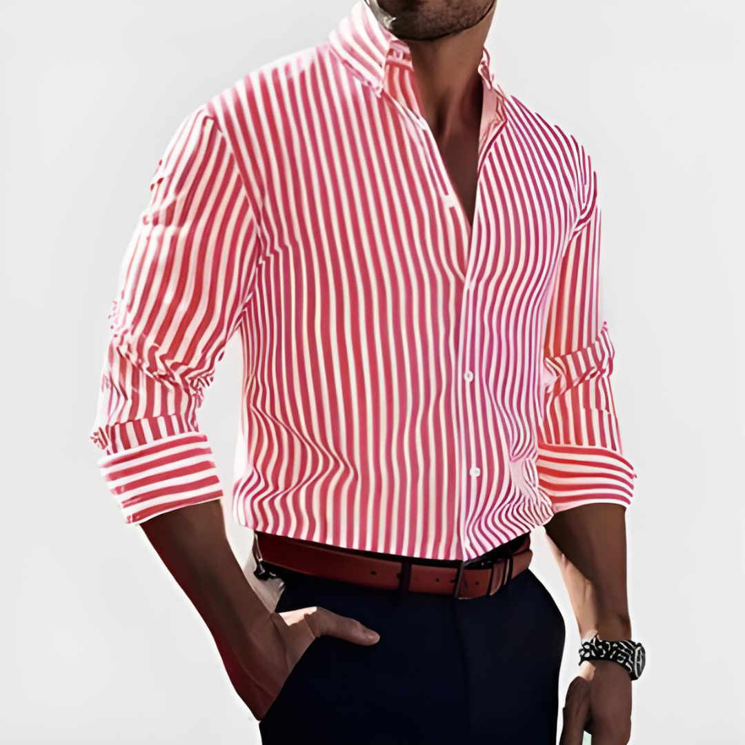 Damian | Striped Men's Shirt – Smart & Confident