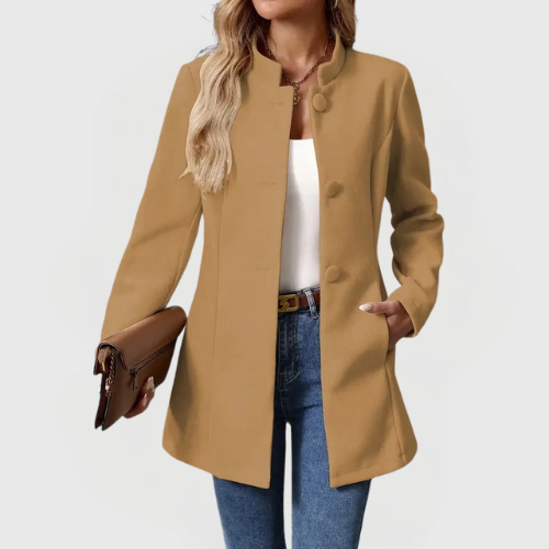 Clara | Timeless Button Detail Coat