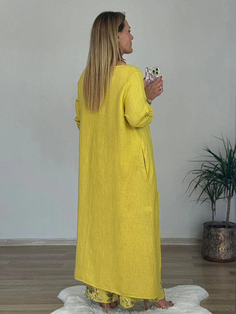 Chara™ | Long-sleeved Top And Printed Pants
