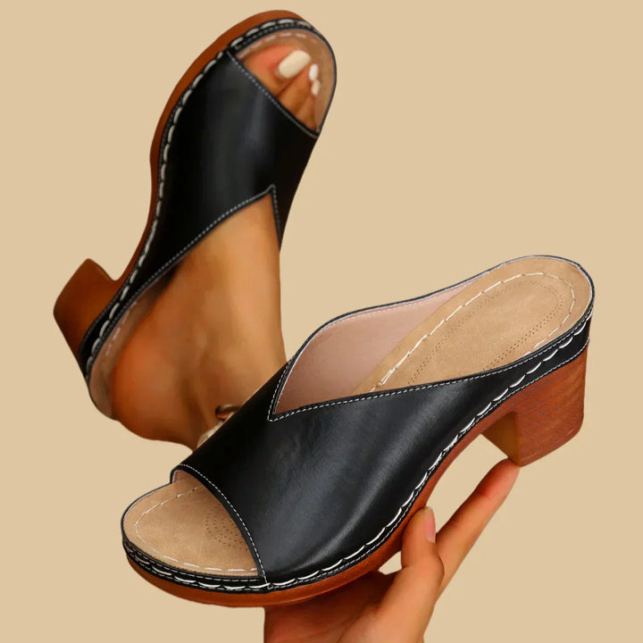 Sharon Orthopedic Thick Heel Sandal