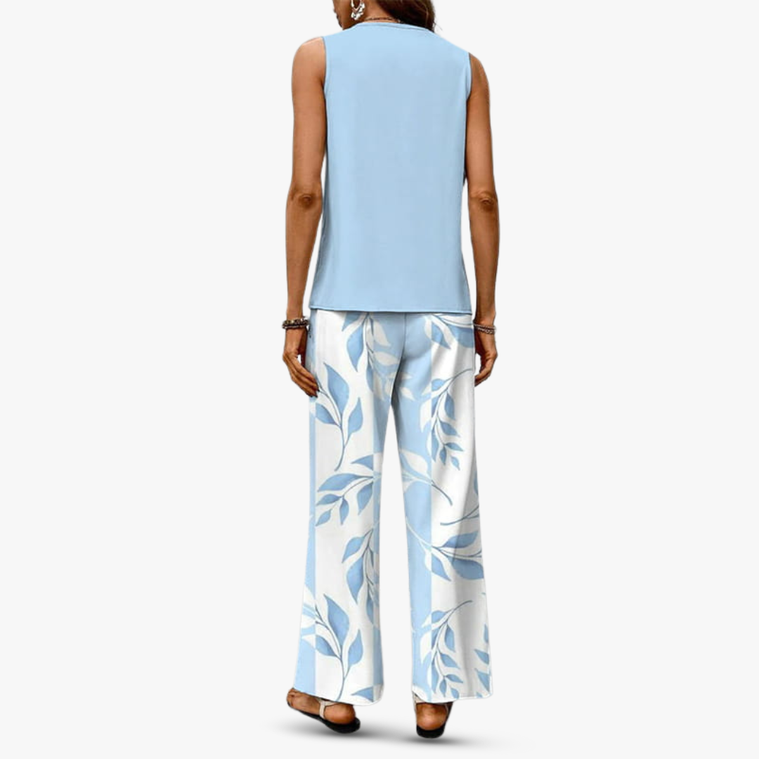 Lina | Premium two-piece set with sleeveless top and trousers