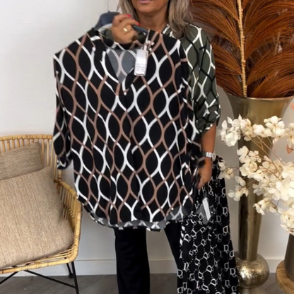 Janny™ | Casual blouse with long sleeves and an elegant pattern