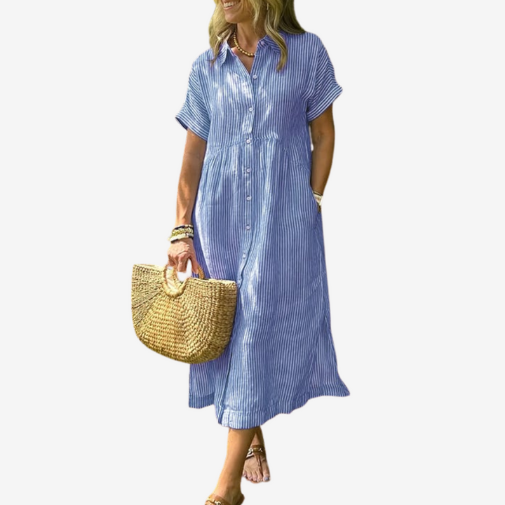 Claetta™ - Striped dress