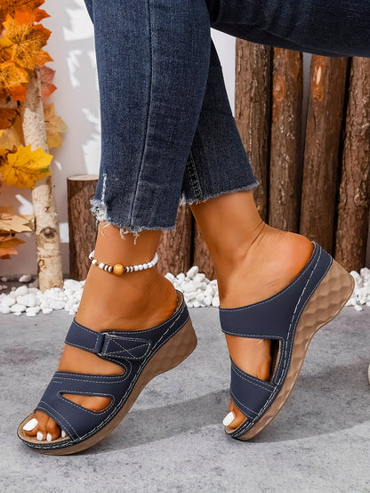 Rowella - Stylish Wedge Sandal With Strap