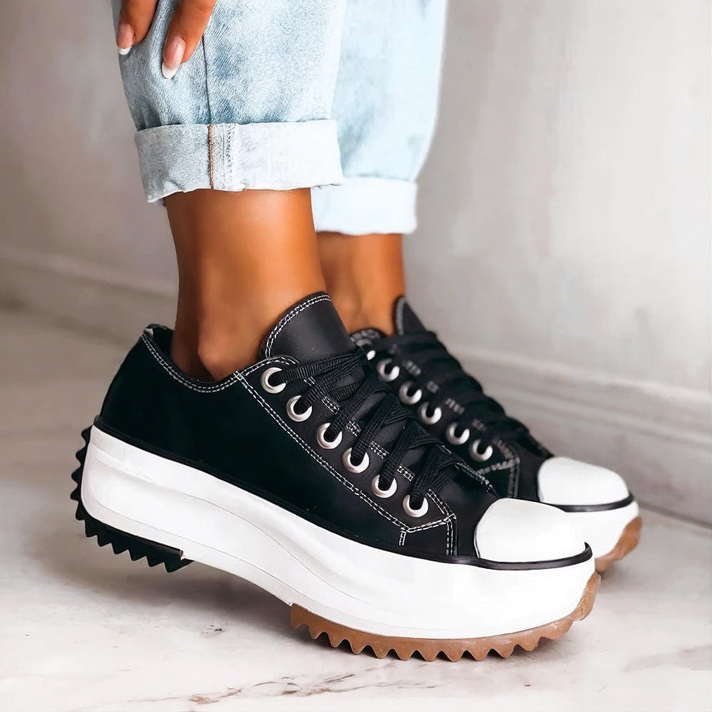 Elisa™ - Leather Platform Sneakers