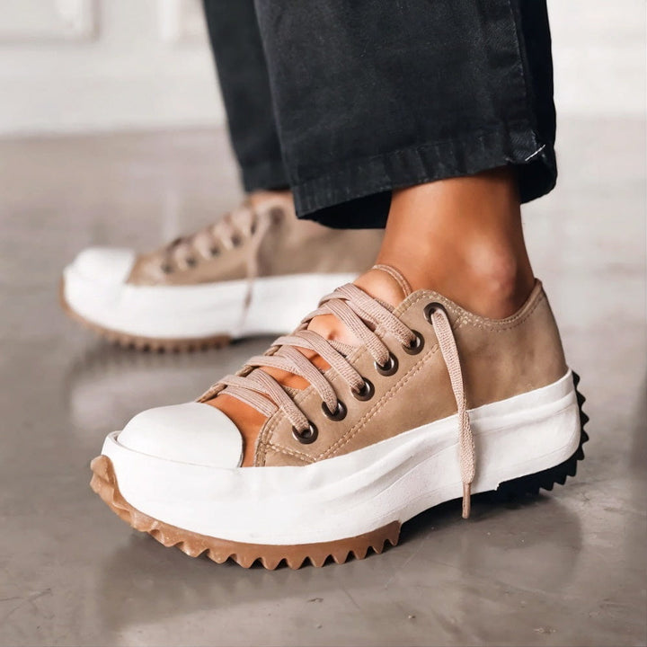 Elisa™ - Leather Platform Sneakers