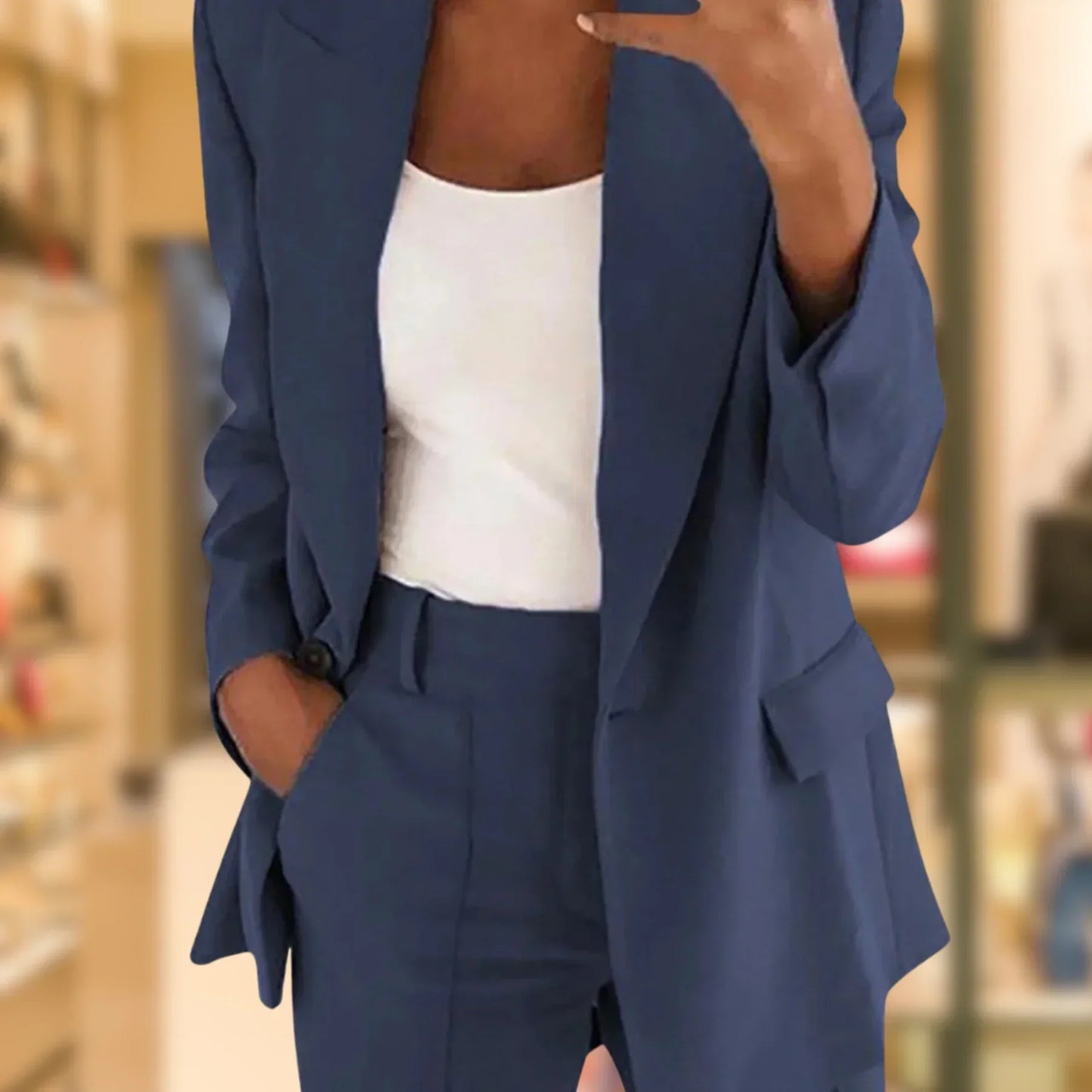 Roseann | Lapel Slimming Suit Set