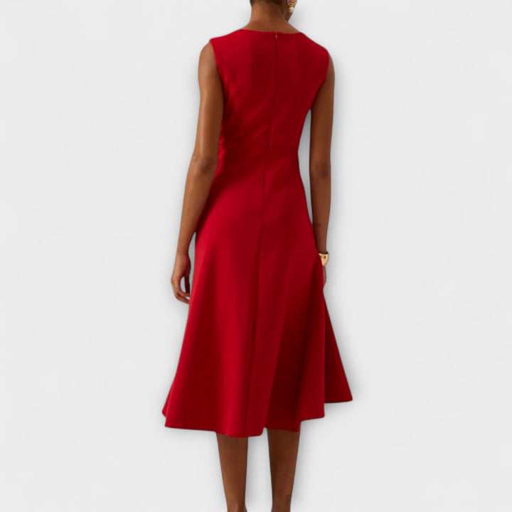 Juliette – Asymmetric draped midi dress
