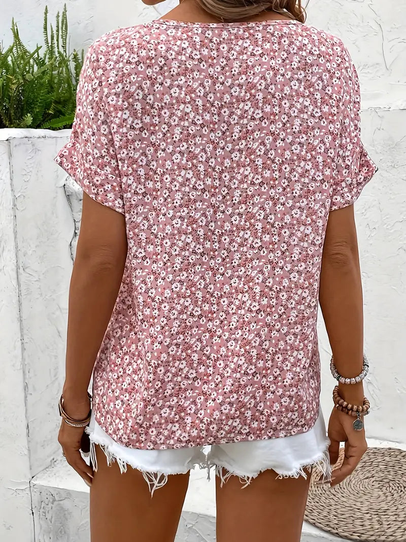Jelena - Elegant Summer Floral Top