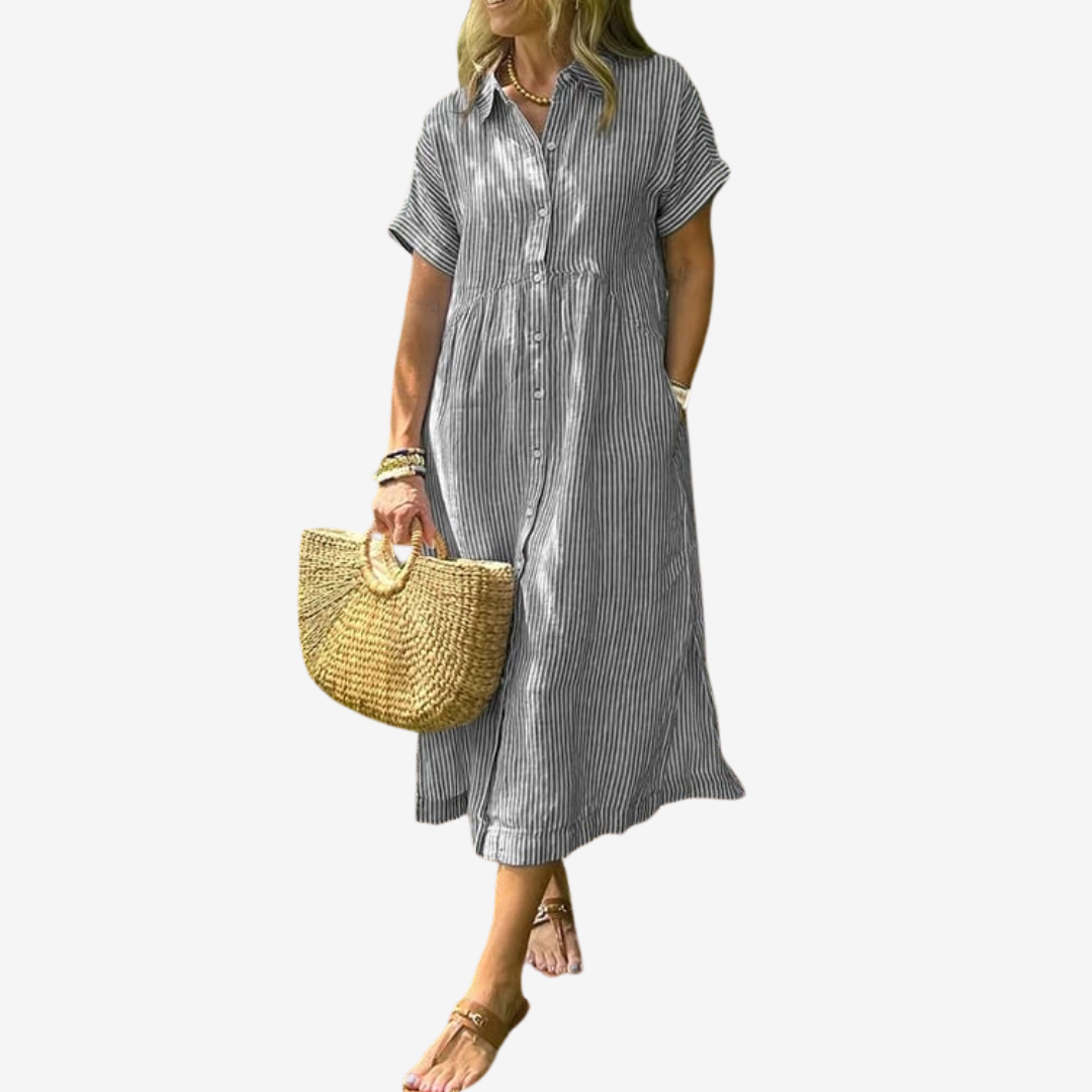 Claetta™ - Striped dress