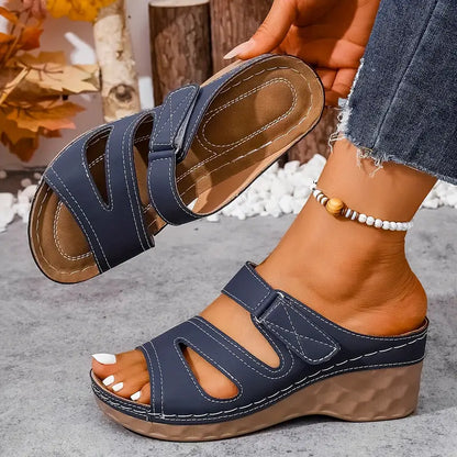 Rowella - Stylish Wedge Sandal With Strap