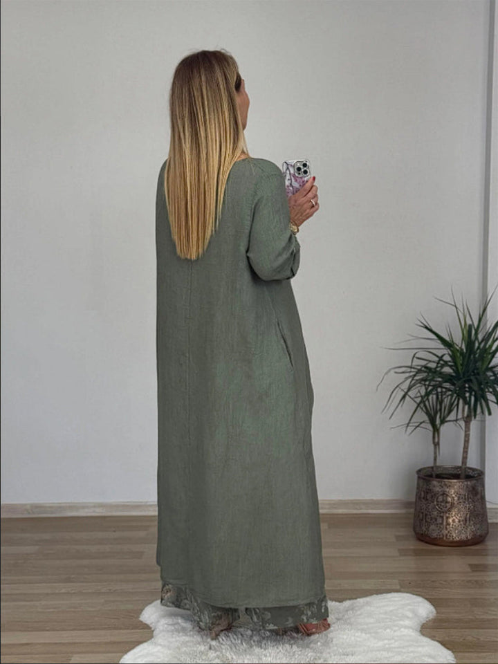 Chara™ | Long-sleeved Top And Printed Pants