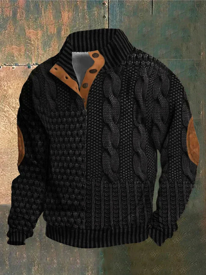 Shaun | Patterned Cozy Knit Sweater For Men