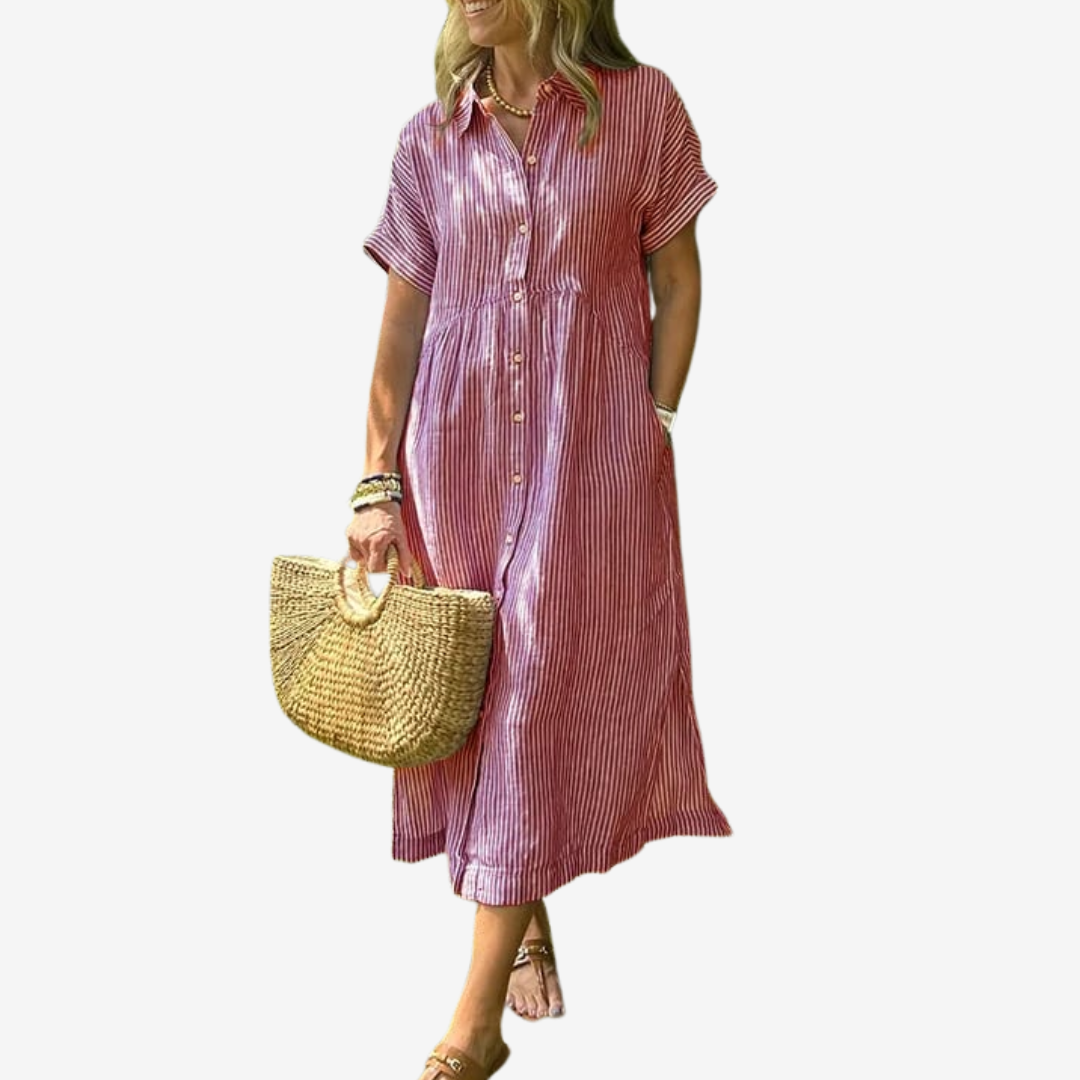 Claetta™ - Striped dress