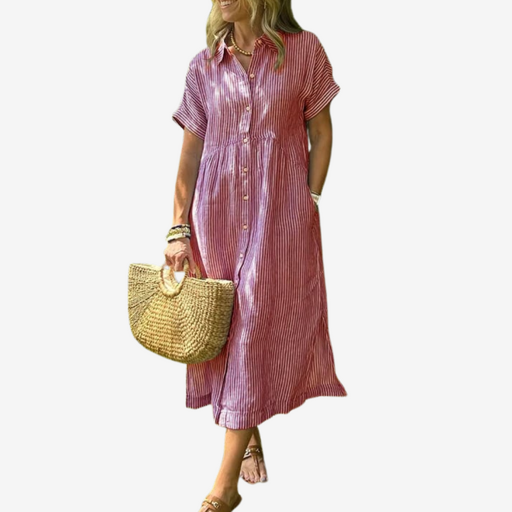 Claetta™ - Striped dress