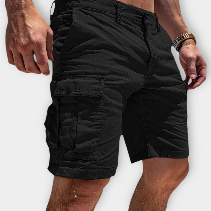 Luc – Cargo shorts with flap pockets