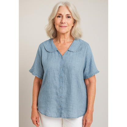 Aurora – Women's Soft Linen Blouse
