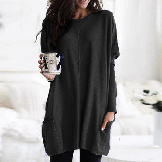 Maree - Oversized round neck jumper for women