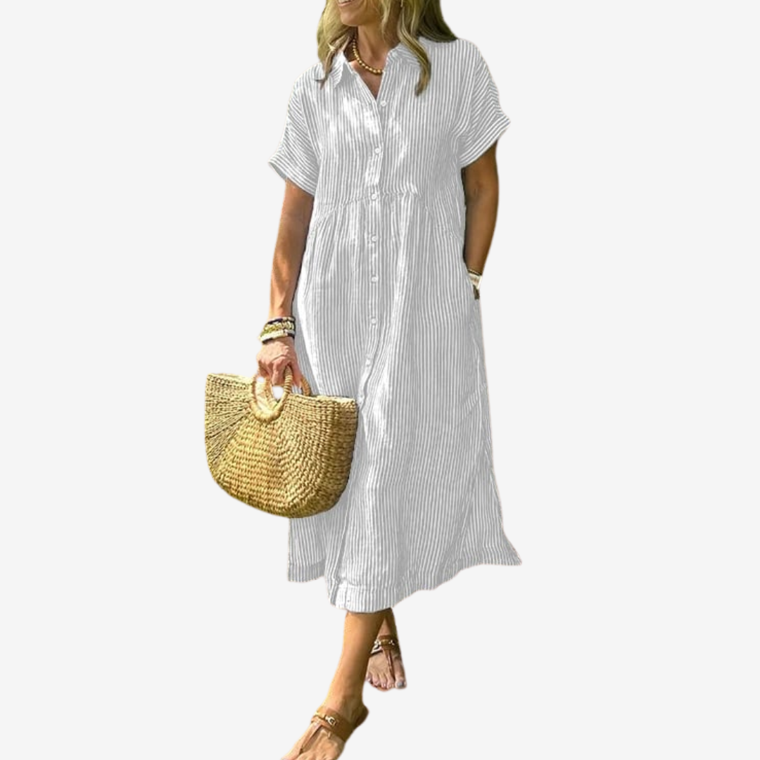 Claetta™ - Striped dress