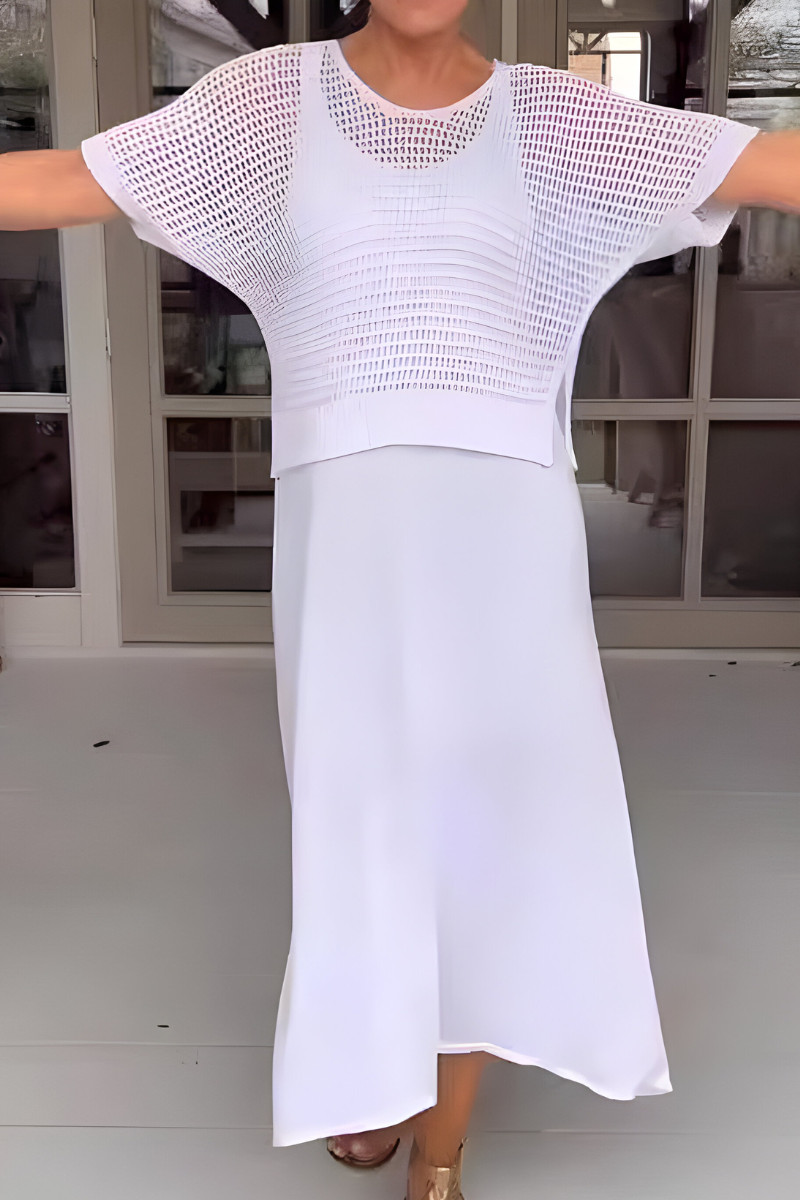 Lieke™ |  Dress with a Comfortable Knit Top