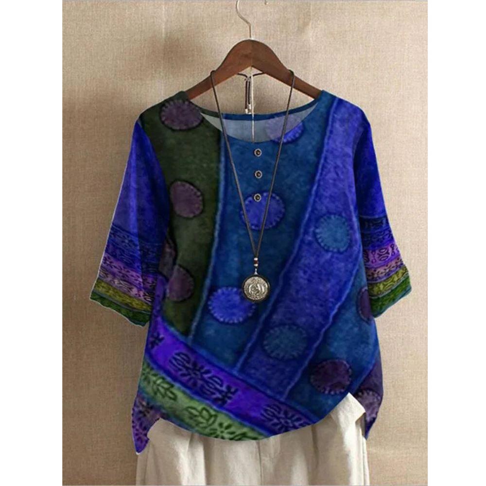 Valarie - Colorful Bohemian Top