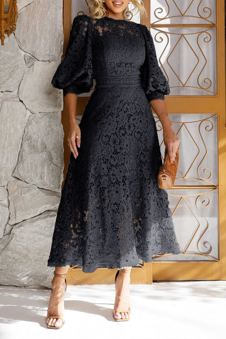 LunaBloom™ - Lace Lantern Dress