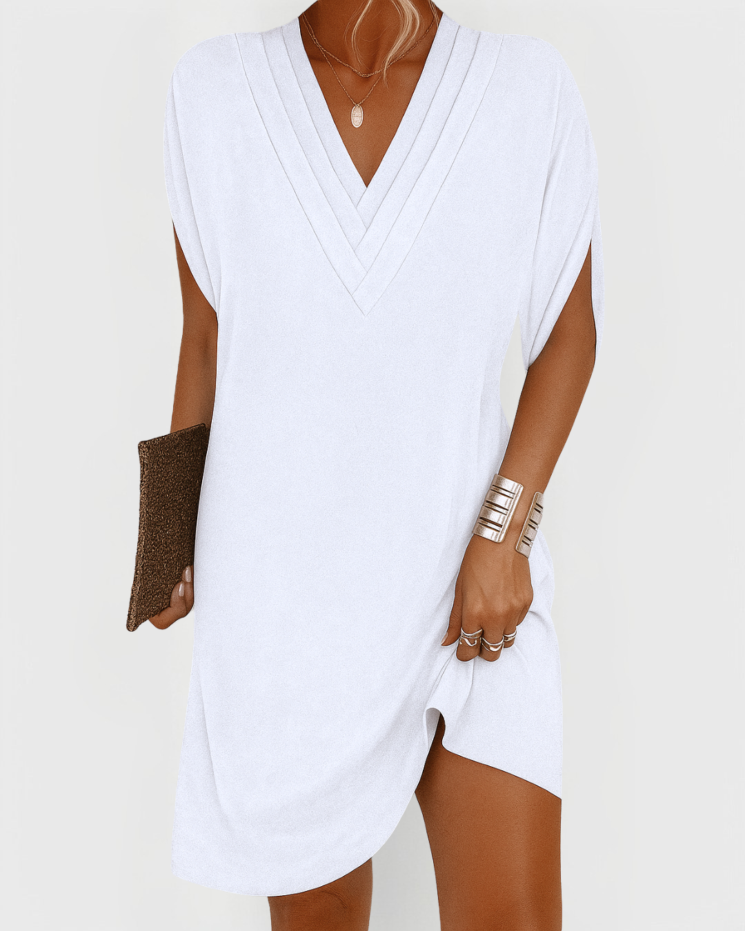 Jennie™ – Relaxed V-neck Dress for Women