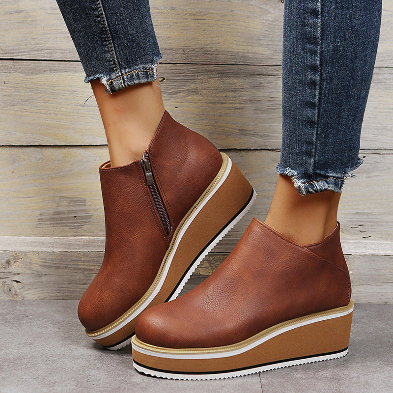 Marielle - Casual Wedge Ankle Boots