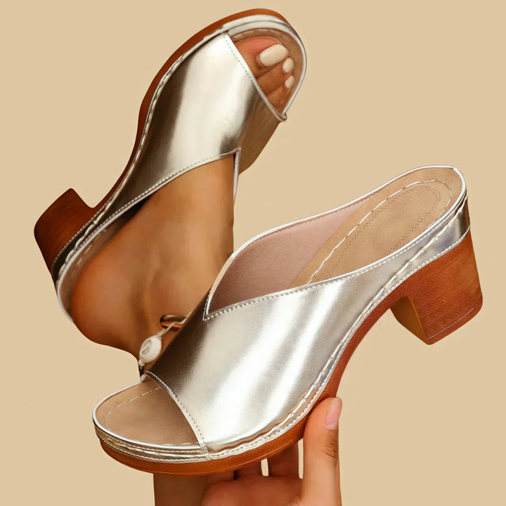 Sharon Orthopedic Thick Heel Sandal