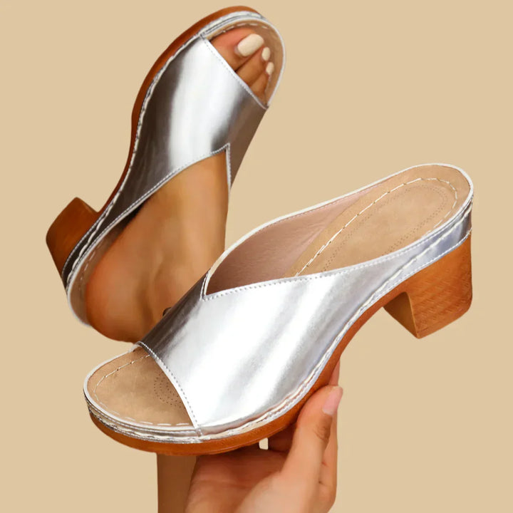 Sharon Orthopedic Thick Heel Sandal