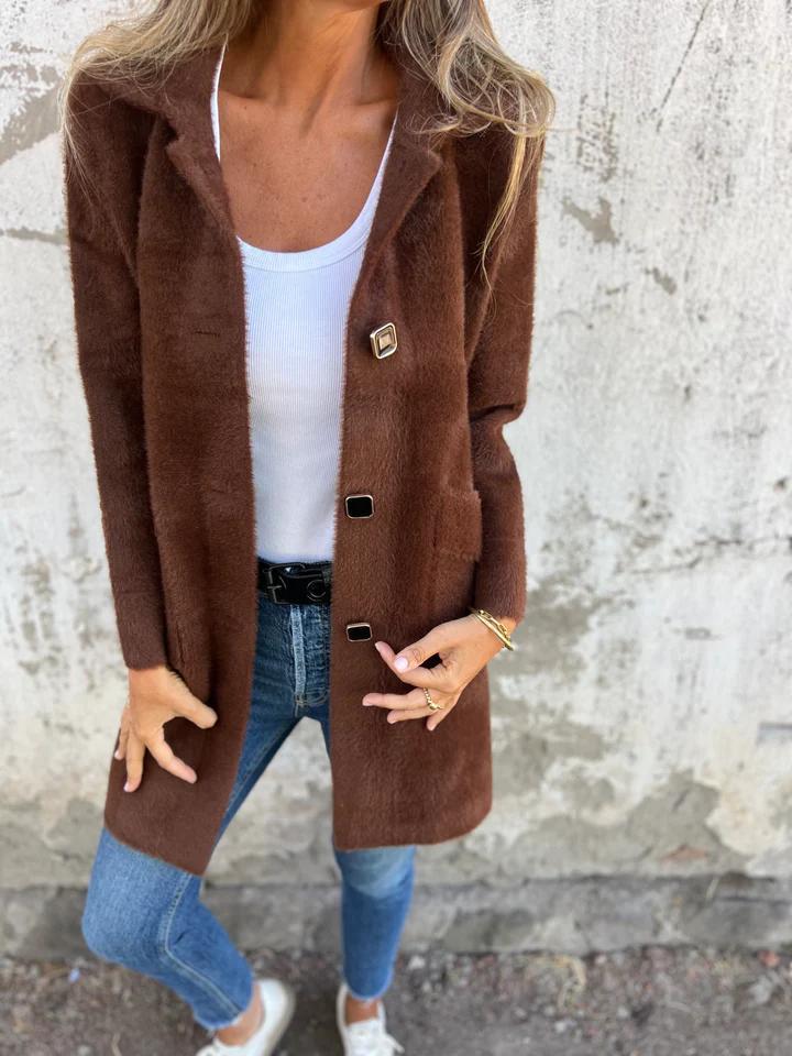 Angelika™ | Buttoned Wool Jacket