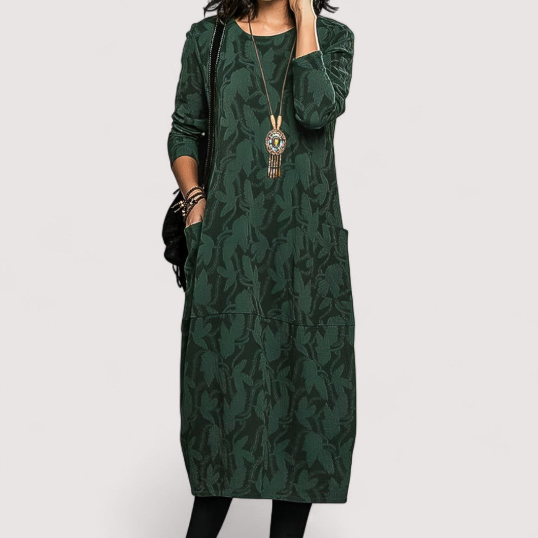 Suzine™ | Warm winter dress with elegant cut