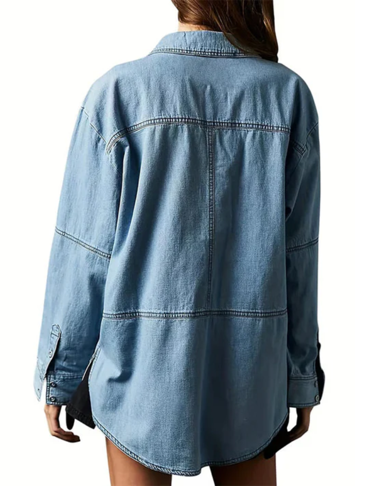 Macy | Oversized Denim Pullover