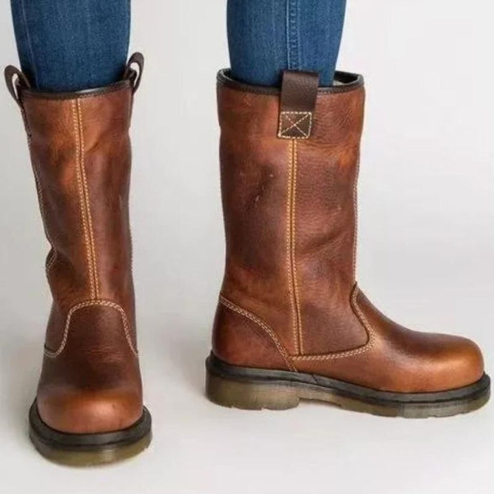 Brunhilde - Leather Winter Boots