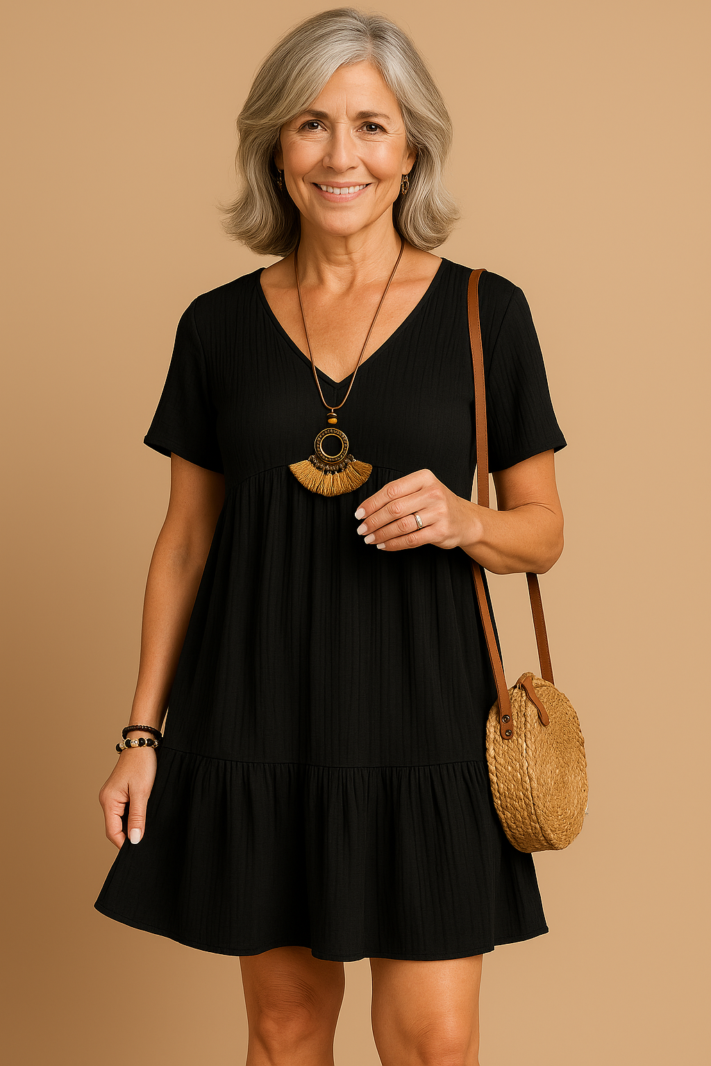 Amira | Elegant Comfort Mini Dress