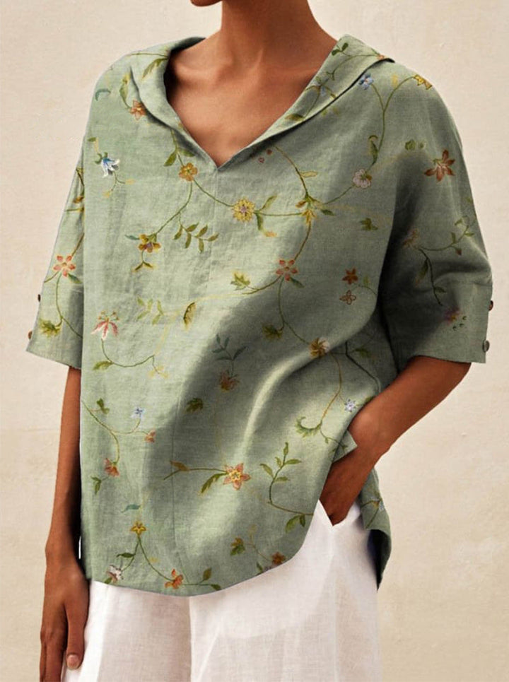 Bettina |  Elegant linen Blouse