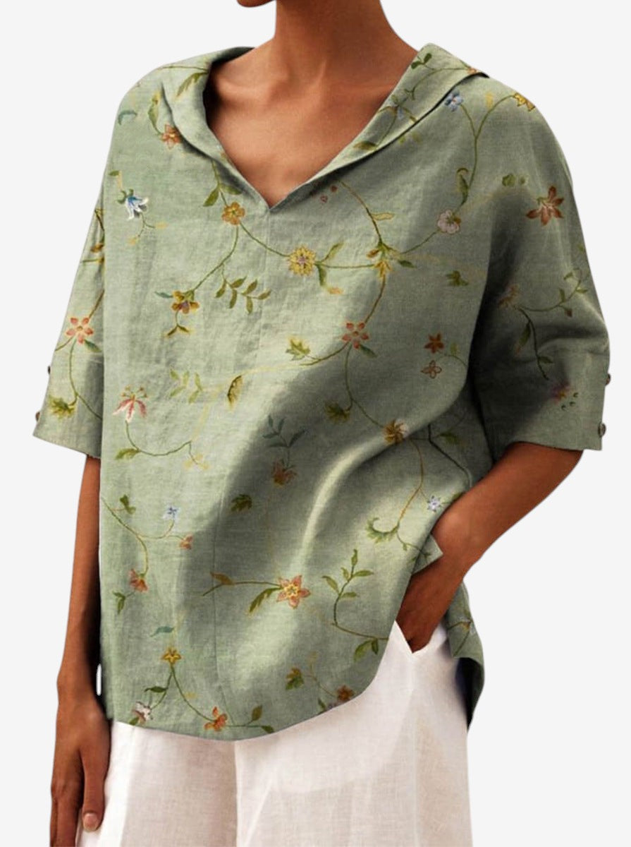 Bettina |  Elegant linen Blouse