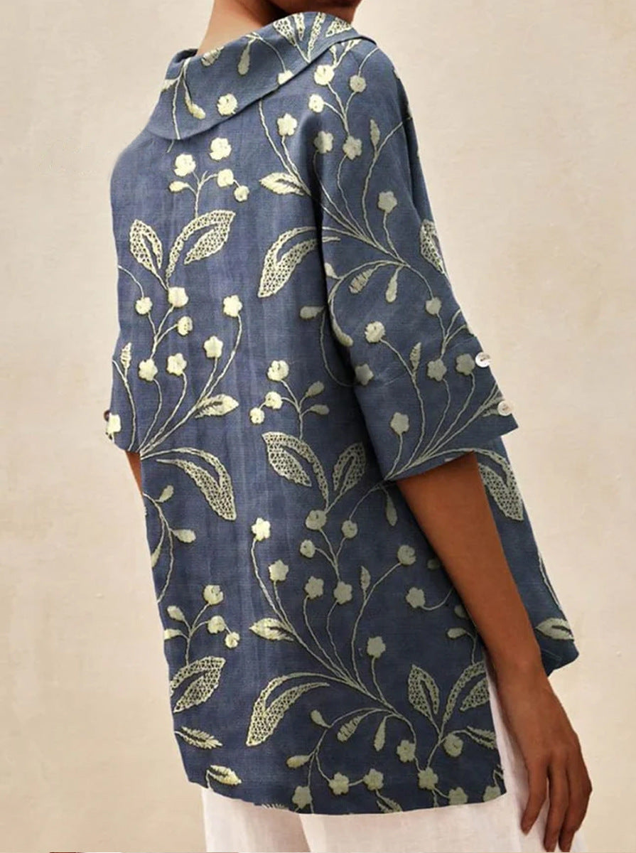 Bettina |  Elegant linen Blouse