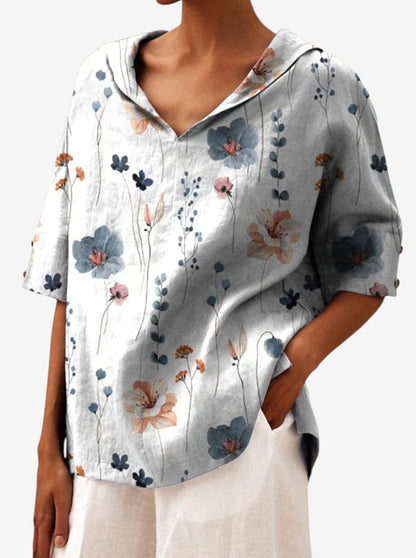 Bettina |  Elegant linen Blouse