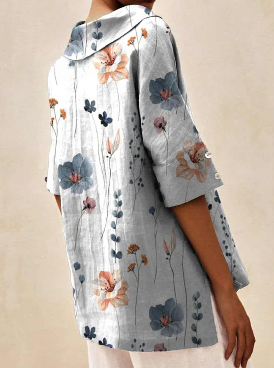 Bettina |  Elegant linen Blouse