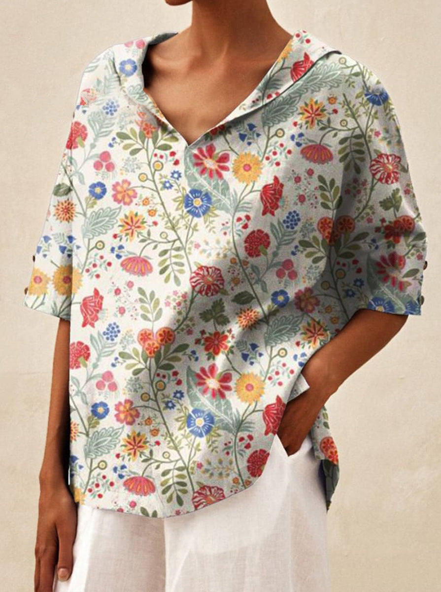 Bettina |  Elegant linen Blouse