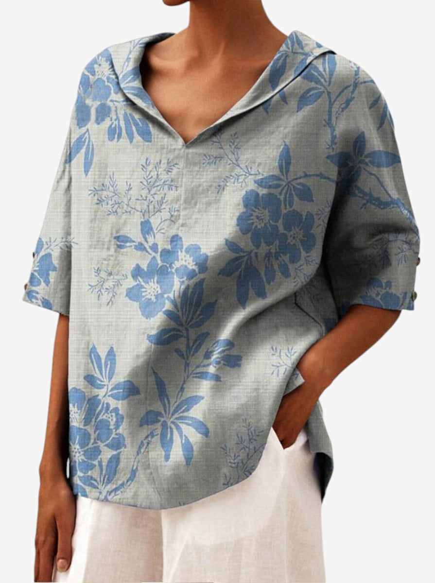 Bettina |  Elegant linen Blouse