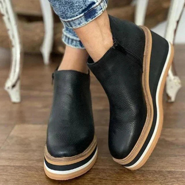 Marielle - Casual Wedge Ankle Boots
