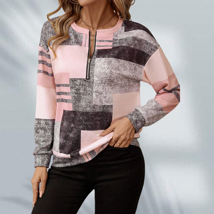 Nanette™ - Knitted Patchwork Sweater