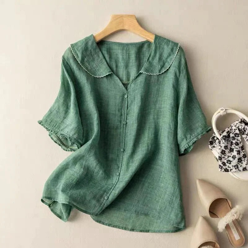 Aurora – Women's Soft Linen Blouse