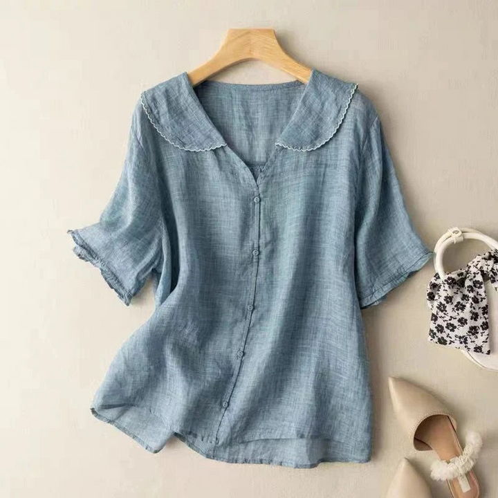 Aurora – Women's Soft Linen Blouse